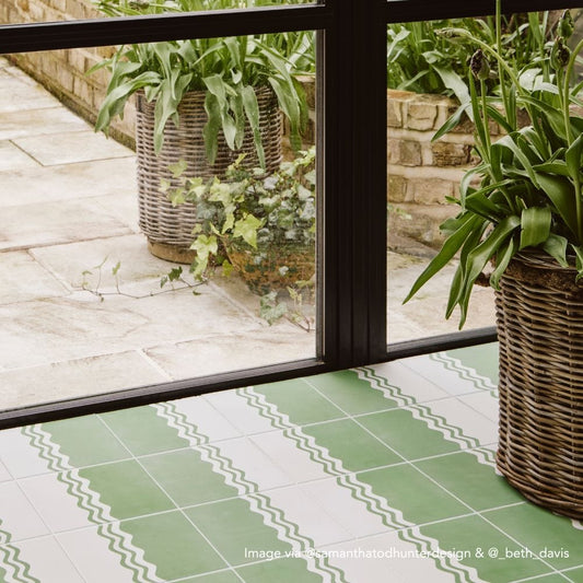 Ric Rac Fig One Cement Tile