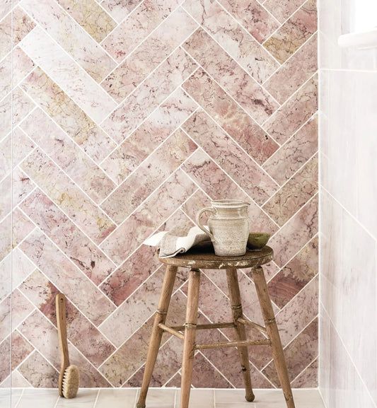 Rose Pink Skinny Metro Marble