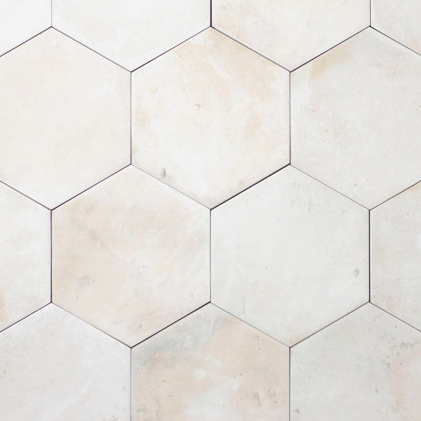 White Terracotta Remastered Hexagonal