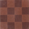 Mini Chequerboard Madder Cement Tile