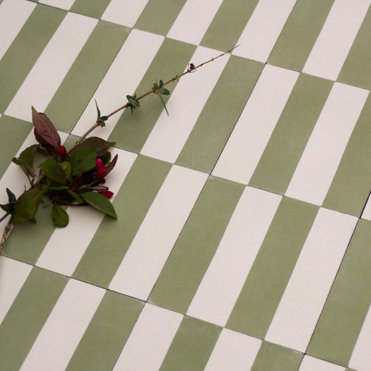 Liquor Wide Stripe Cement Tile