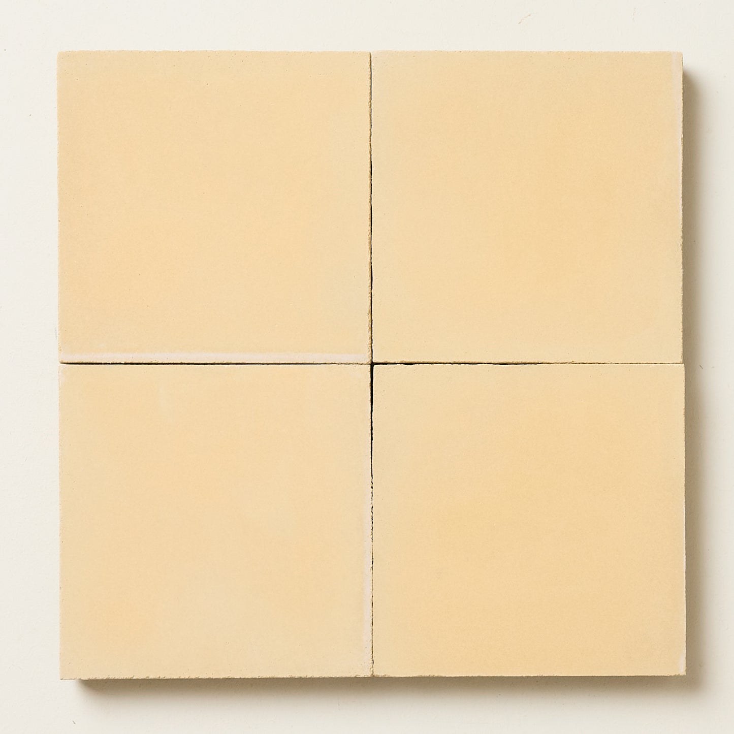 Grubby Yellow Square Cement Tile