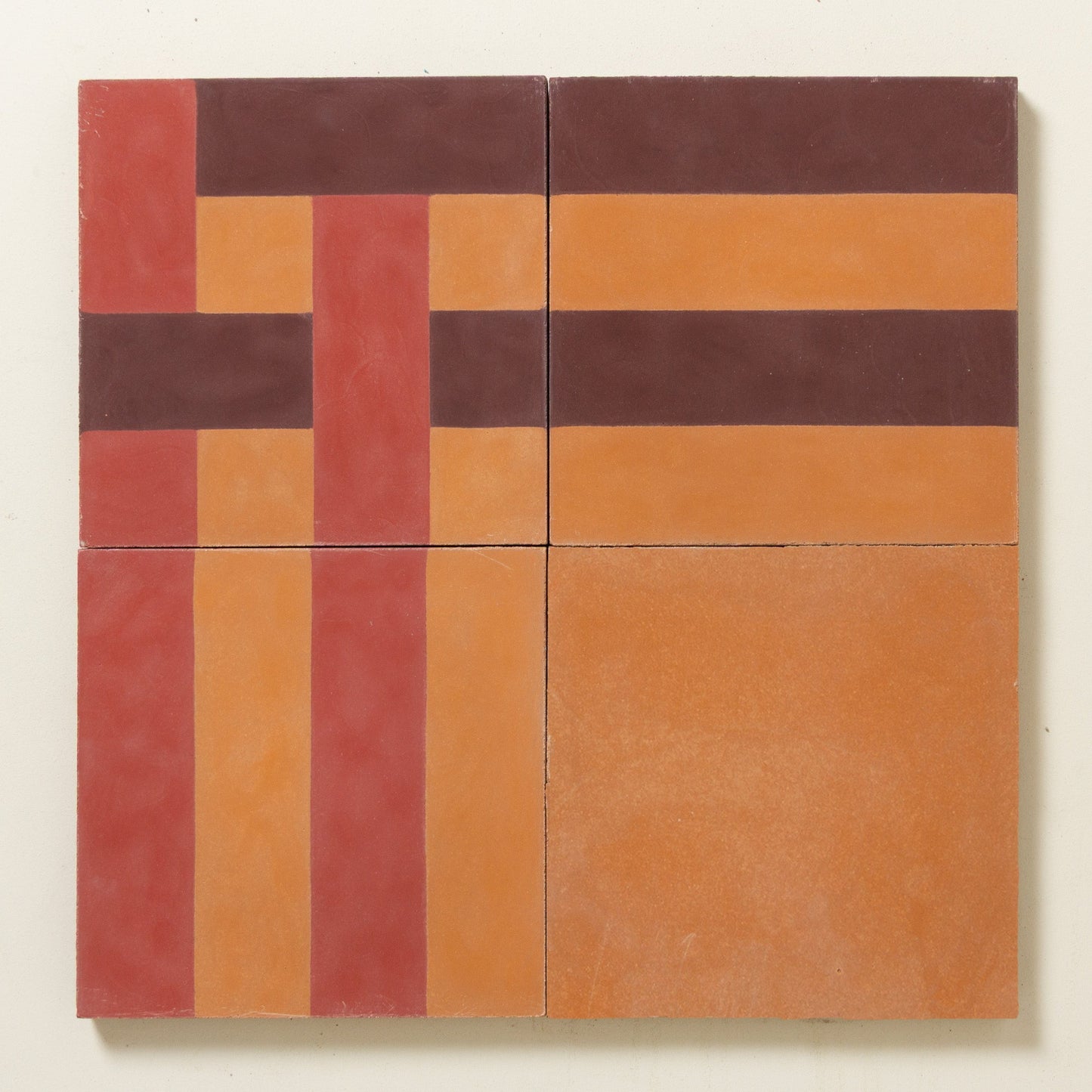 Wide Stripe in Madder and Strong Brew