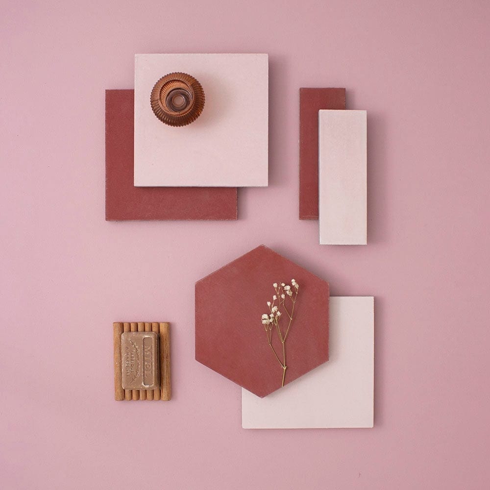 #16 Garnet™ Herringbone Tile Tiles - Handmade