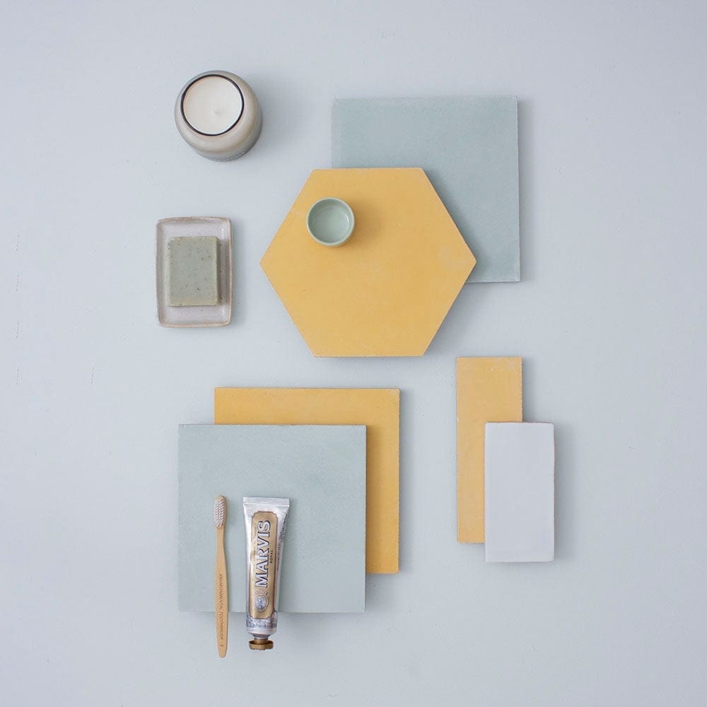 #17 Canola Yellow™ Square Tile Tiles - Handmade