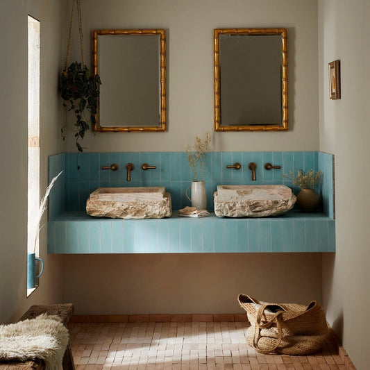 #26 Jade™ Herringbone Tile Tiles - Handmade