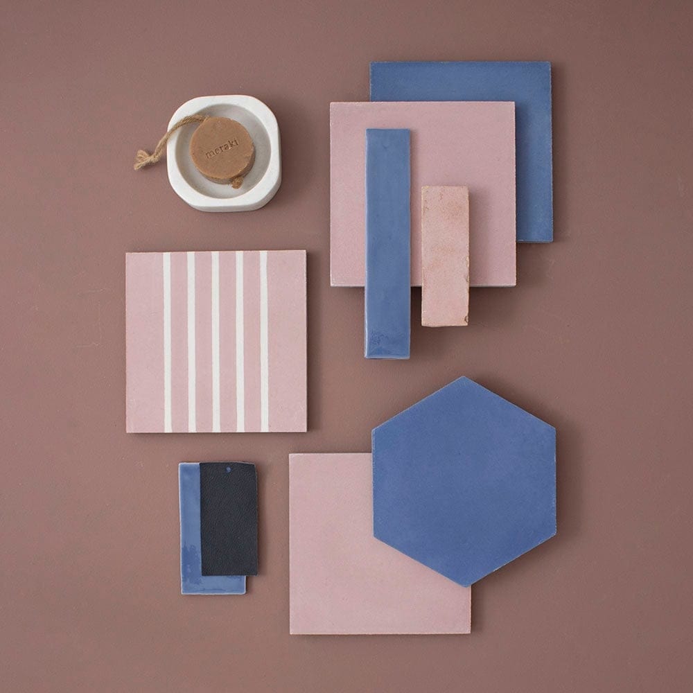 #32 Navy Square™ Tile Tiles - Handmade