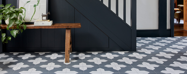 Patterned Hallway Tiles
