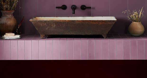 Herringbone Plain Cement Tiles