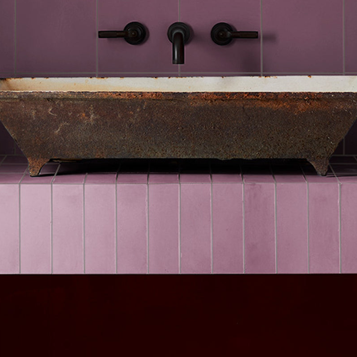 Herringbone Plain Cement Tiles