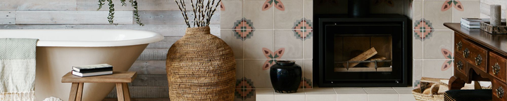 Cement Fireplace Tiles