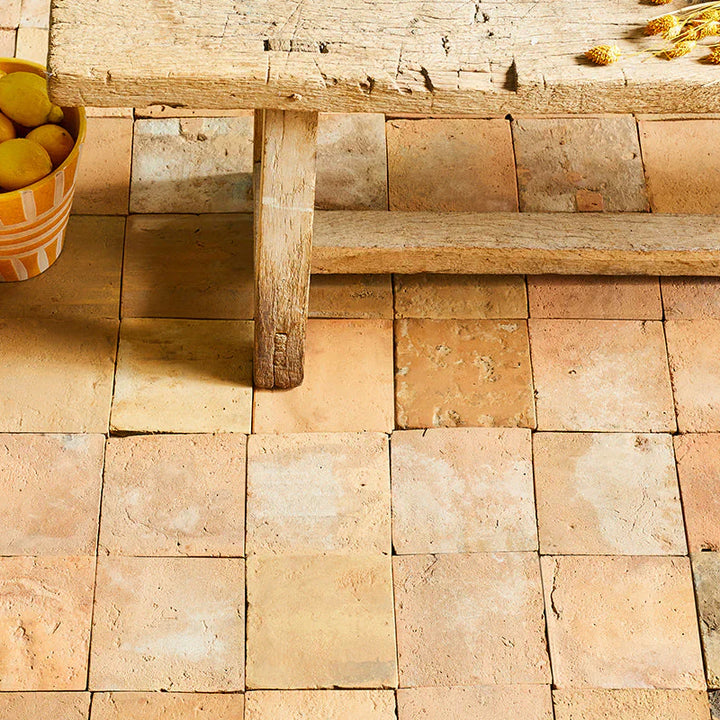 Reclaimed terracotta tiles