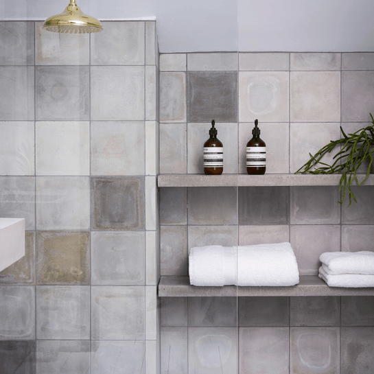 #04 Portland Stone™ Square Tile Tiles - Handmade