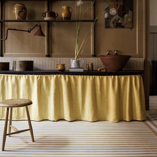 Squeezed Wide Stripe Cement Tile