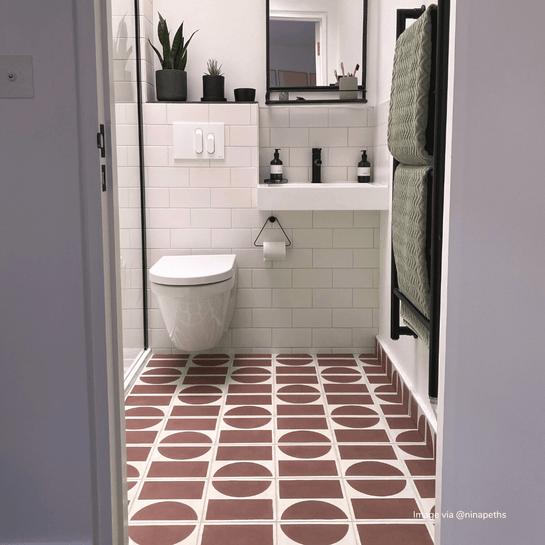 Customer photo showing Bert &amp; May tiles in use