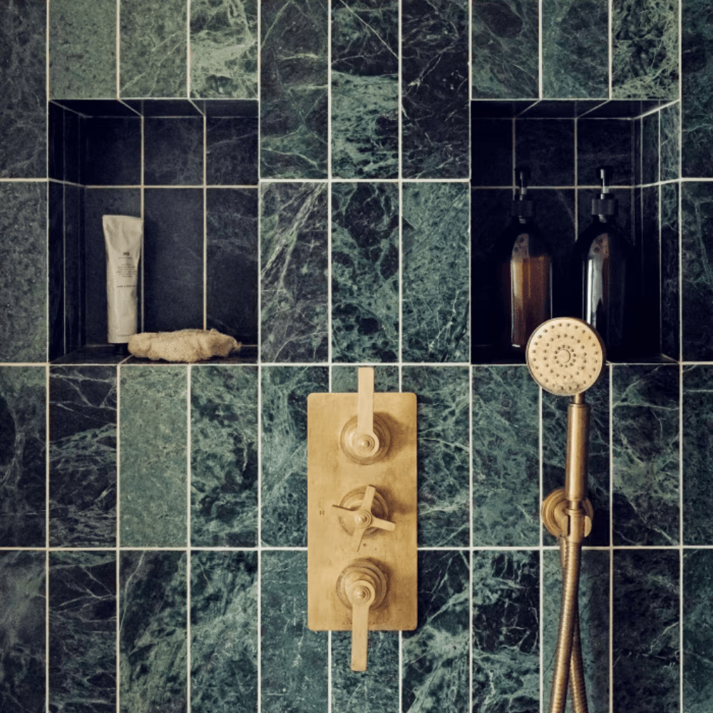 Mojito Herringbone Honed Marble Tile