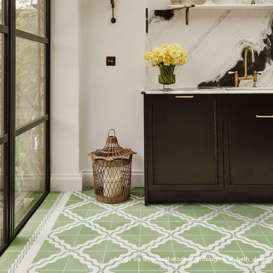 Ric Rac Fig Two Cement Tile
