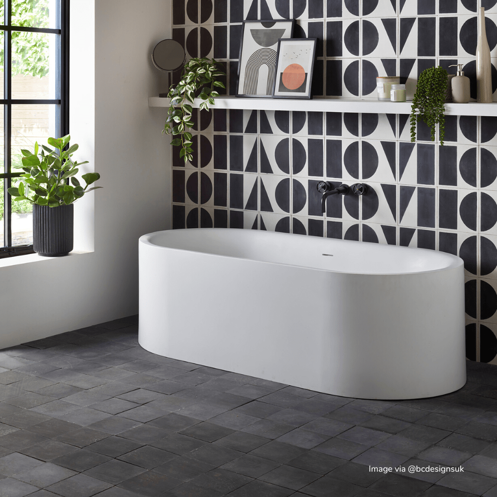 Small Soot Cement Tile