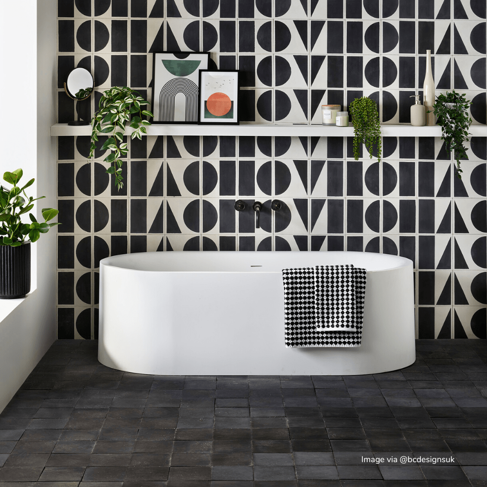 Small Soot Cement Tile