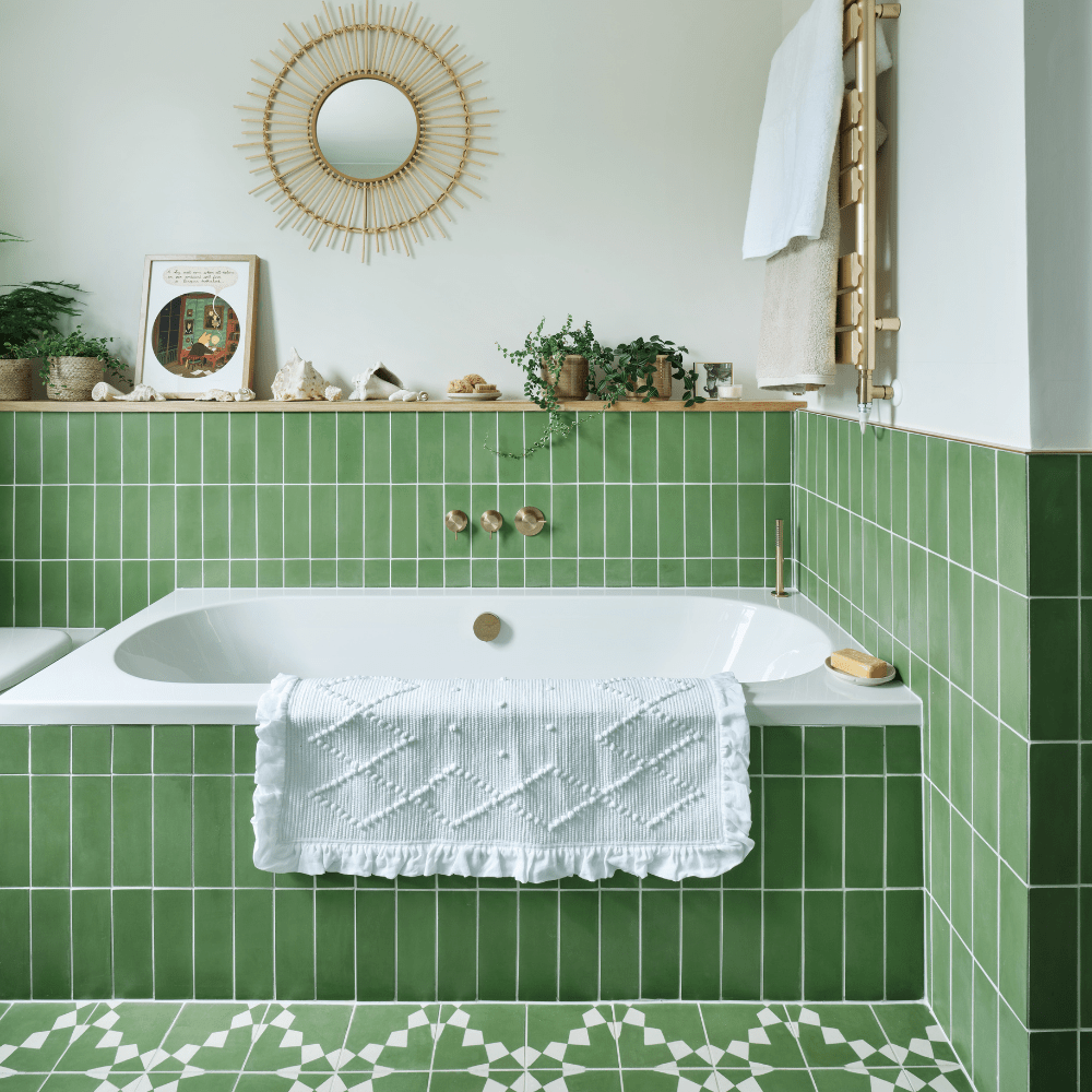 Ribbit Herringbone Cement Tile