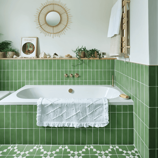 Ribbit Herringbone Cement Tile