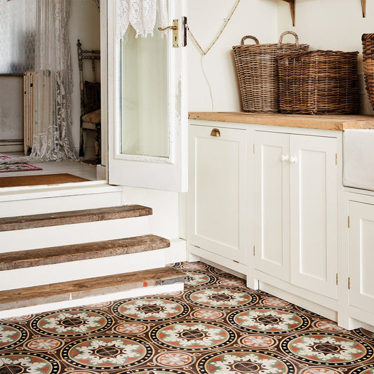 Quinta Marron Cement Tile