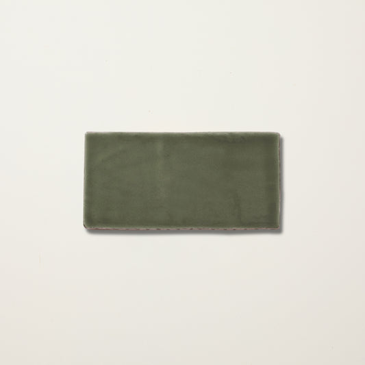 Mulch Green Glazed Metro Tile