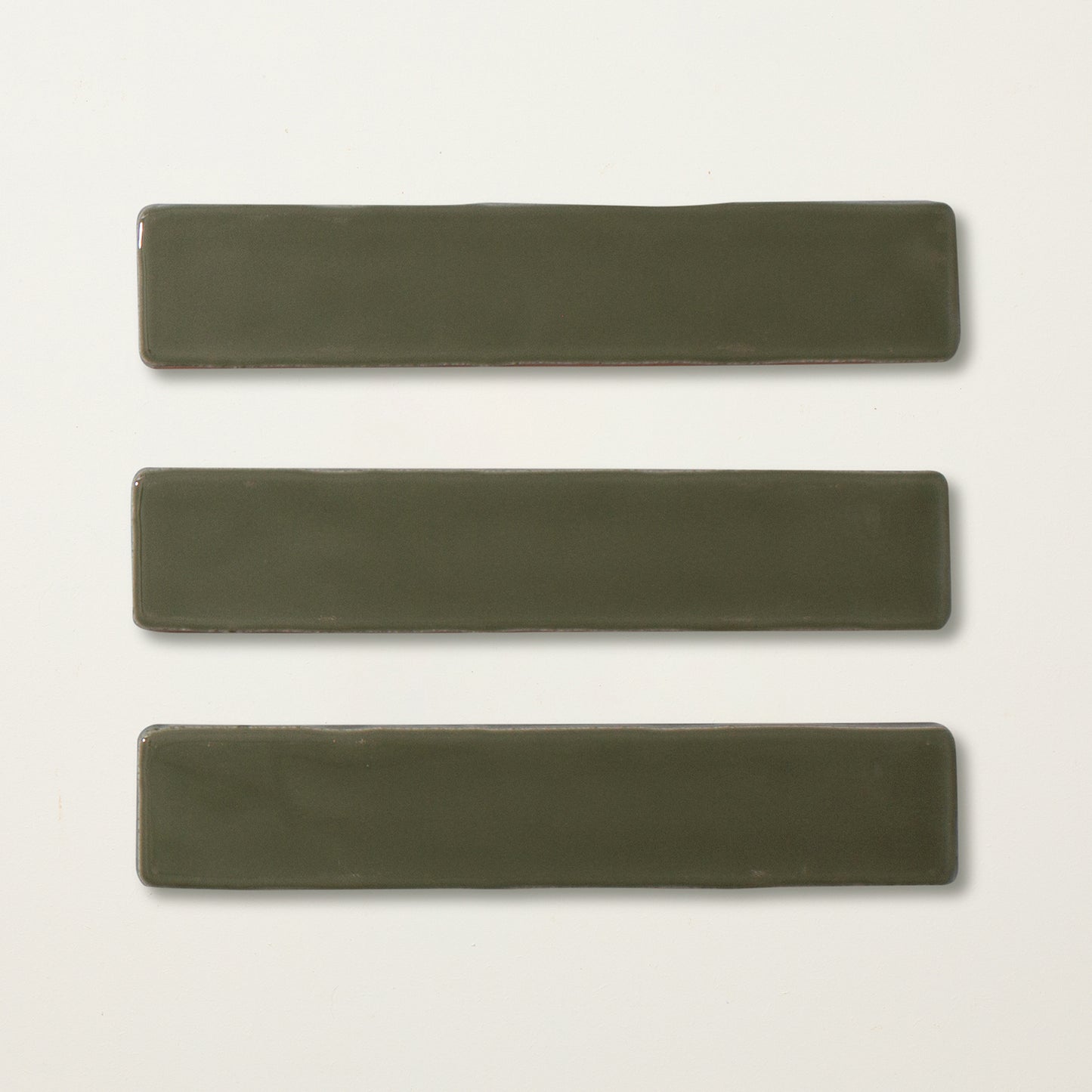 Mulch Green Glazed Skinny Metro Tile
