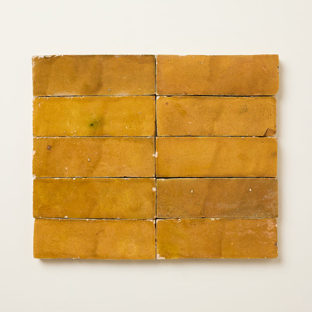 Yellow and green herringbones