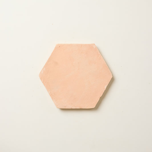 Handmade Peachy Terracotta - Hexagon