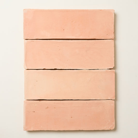 Handmade Peachy Terracotta - Rectangle 10x30