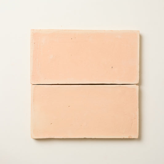 Handmade Peachy Terracotta - Large Rectangle 15x30