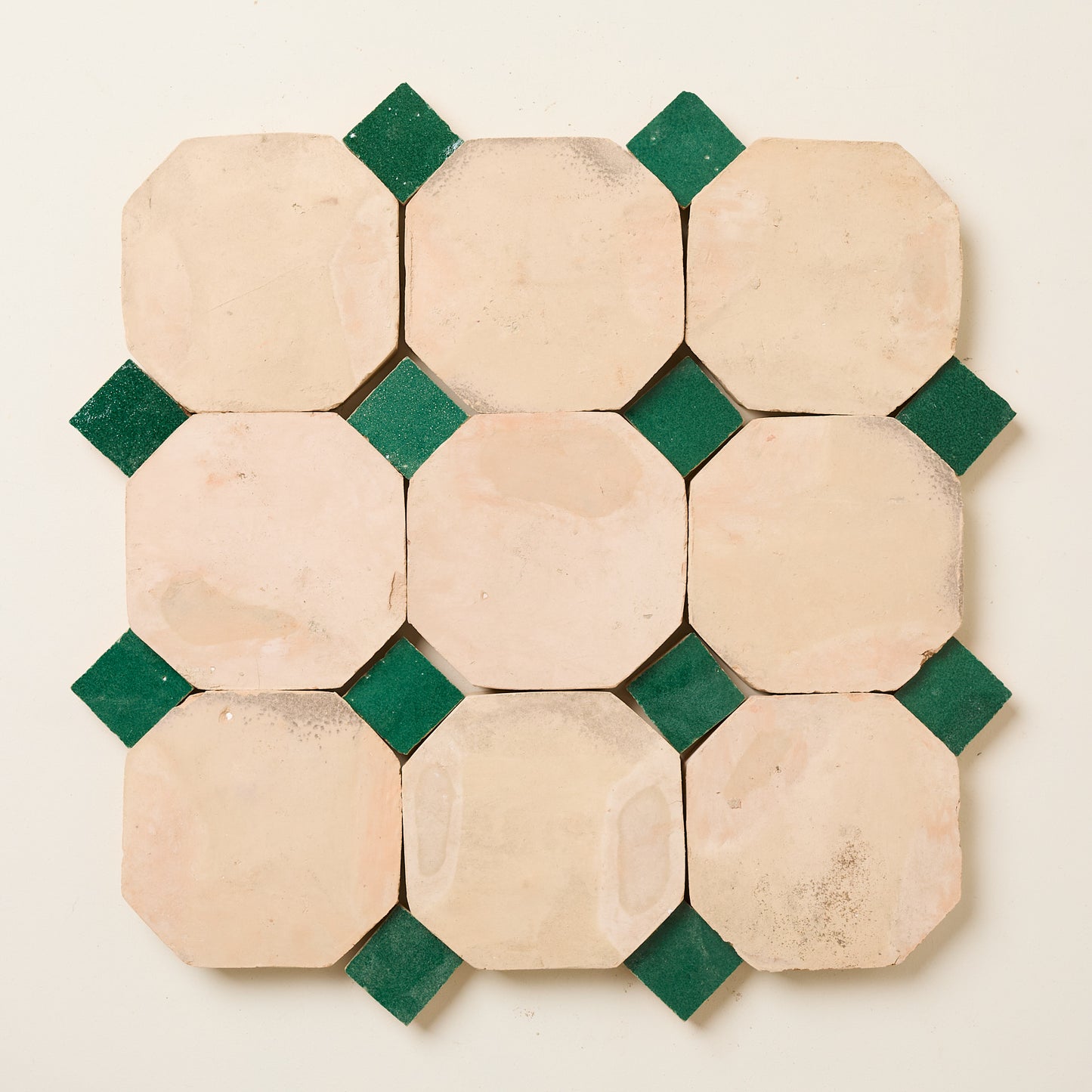 Raw & Green Mosaic Zellige Tile - 1 SQM Lots