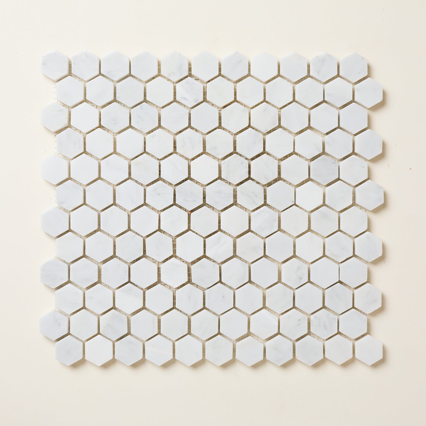 Hampton Small Hexagon White Marble