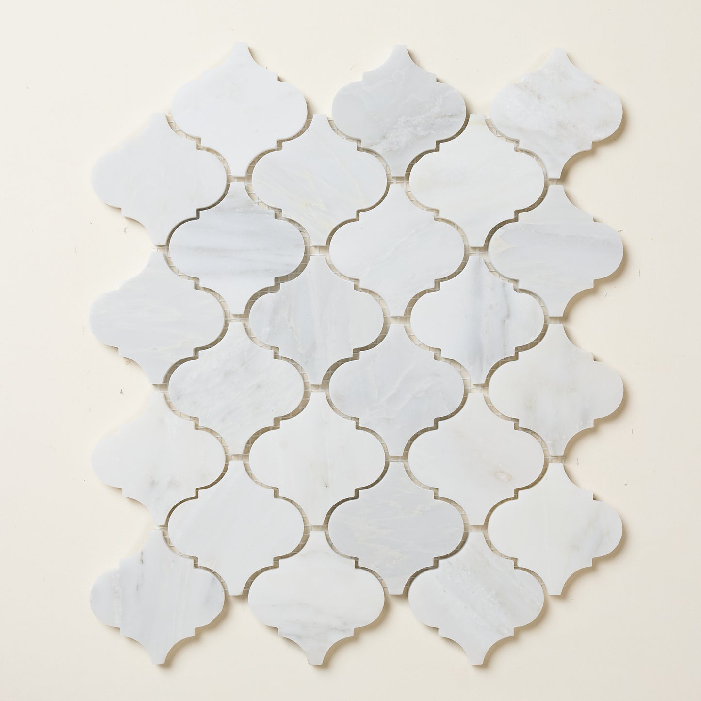 Hampton Arabesque White Mosaic Marble