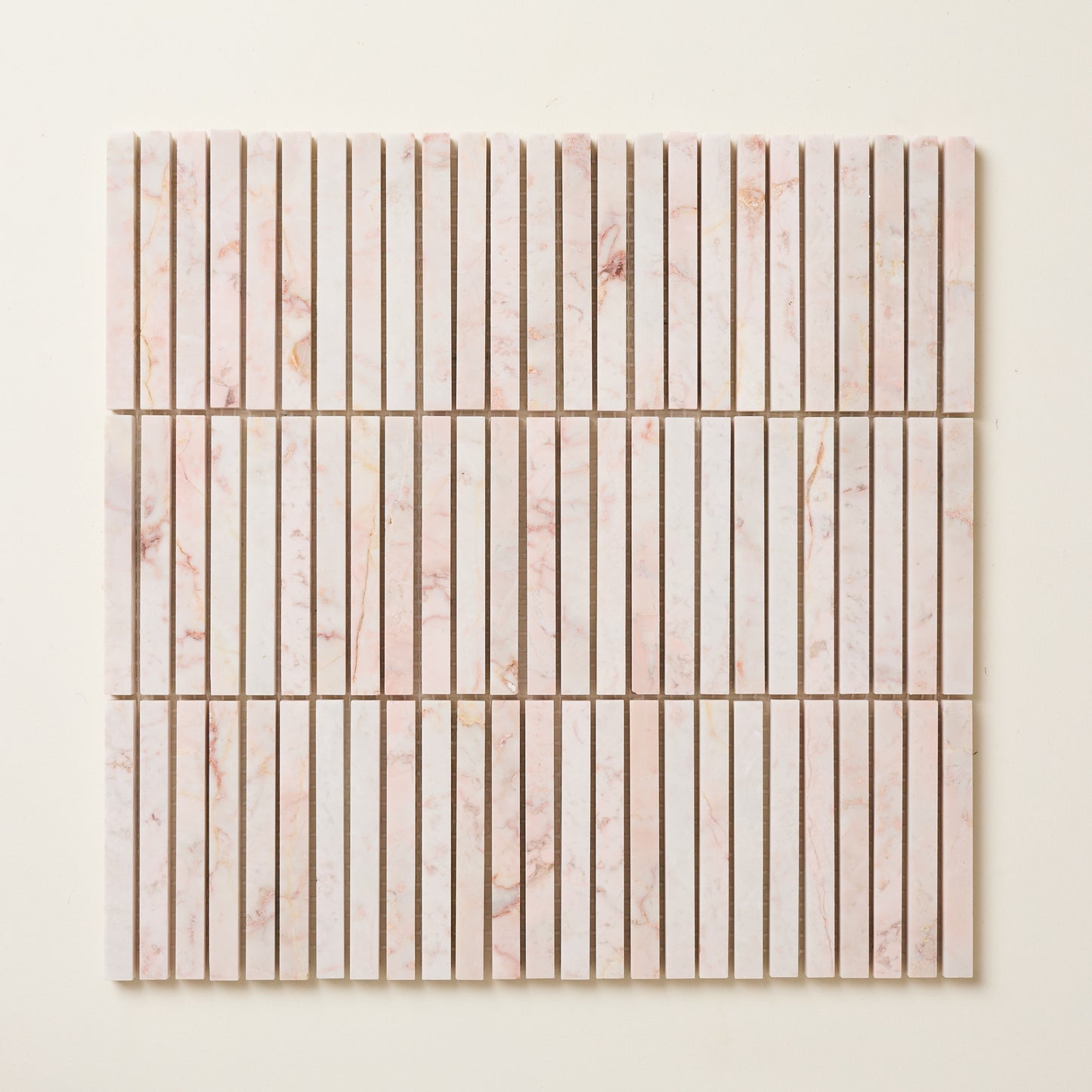Rose Pink Skinny Mosaic Marble