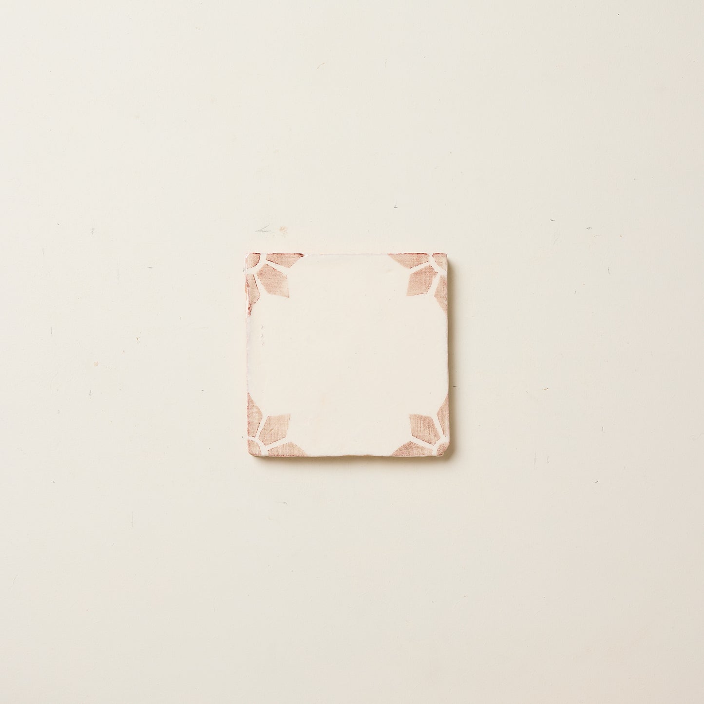 Rediscovered Crimson Petalo Glazed Tile