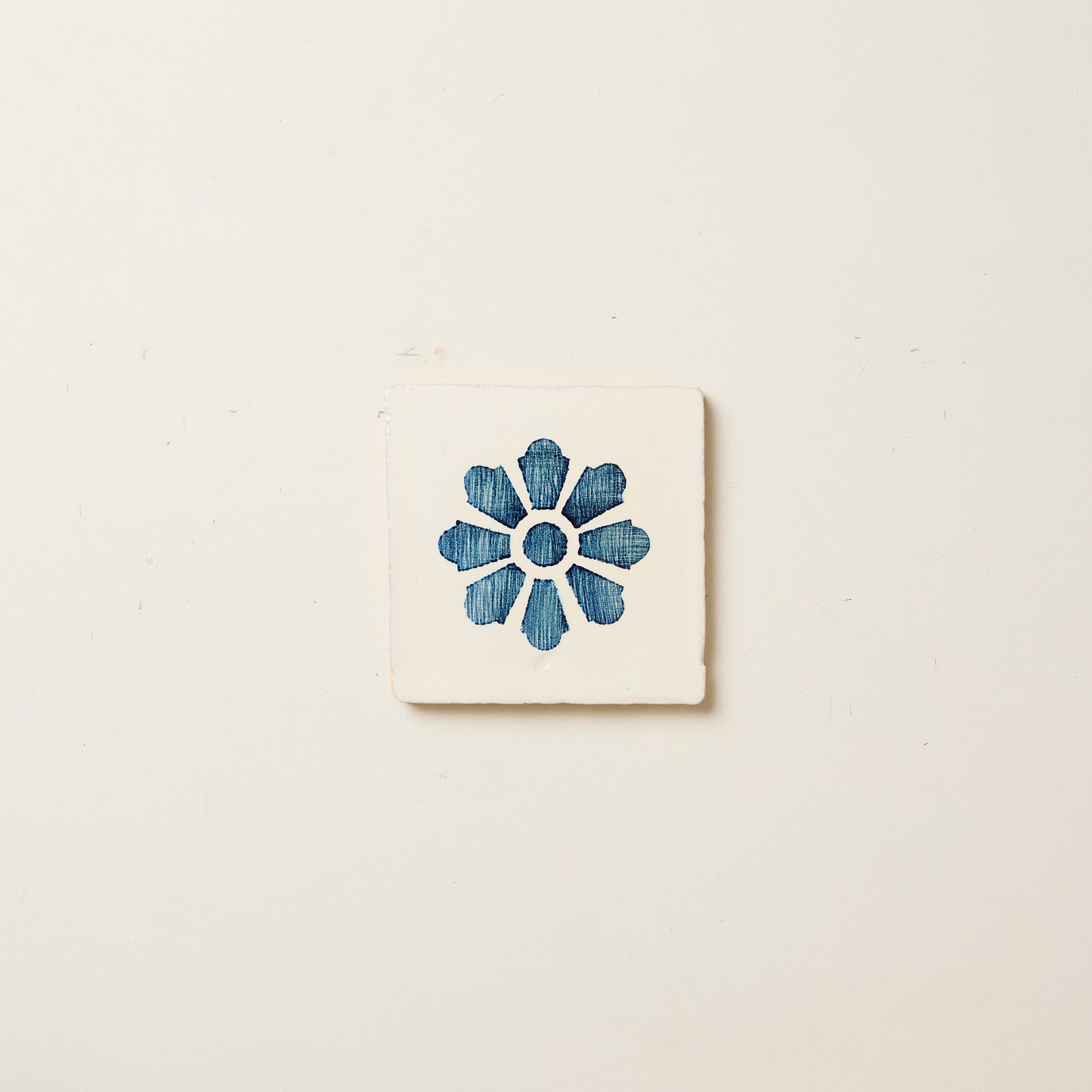 Rediscovered Navy Clavel Glazed Tile