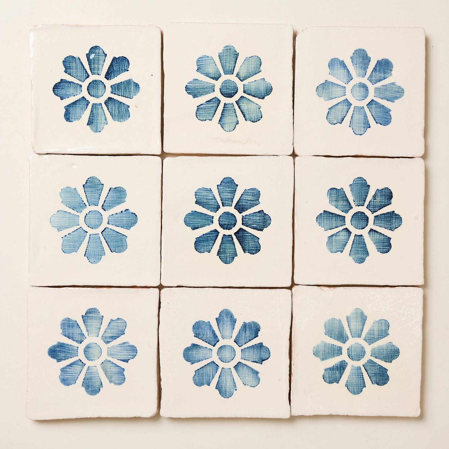 Rediscovered Navy Clavel Glazed Tile