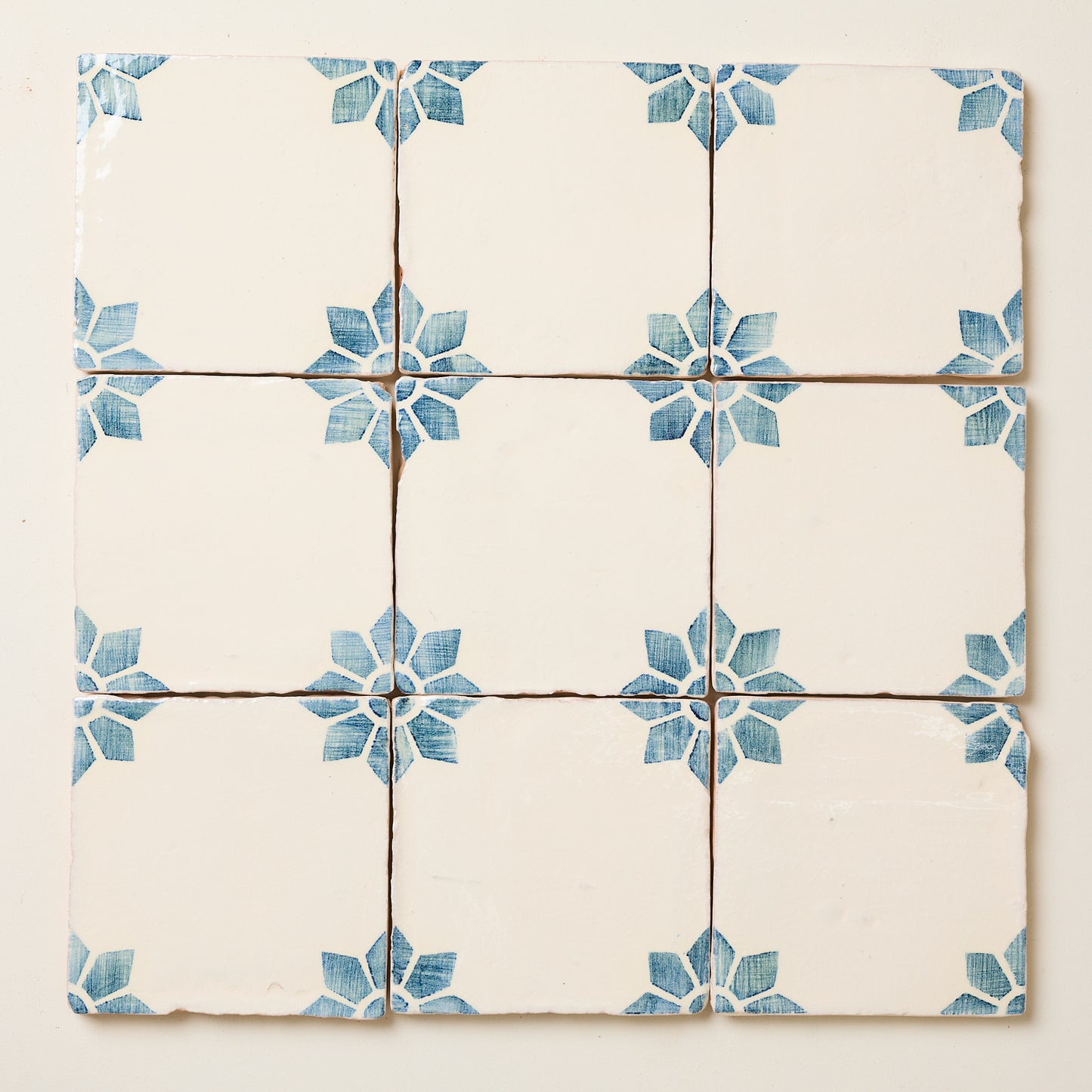 Rediscovered Navy Petalo Glazed Tile