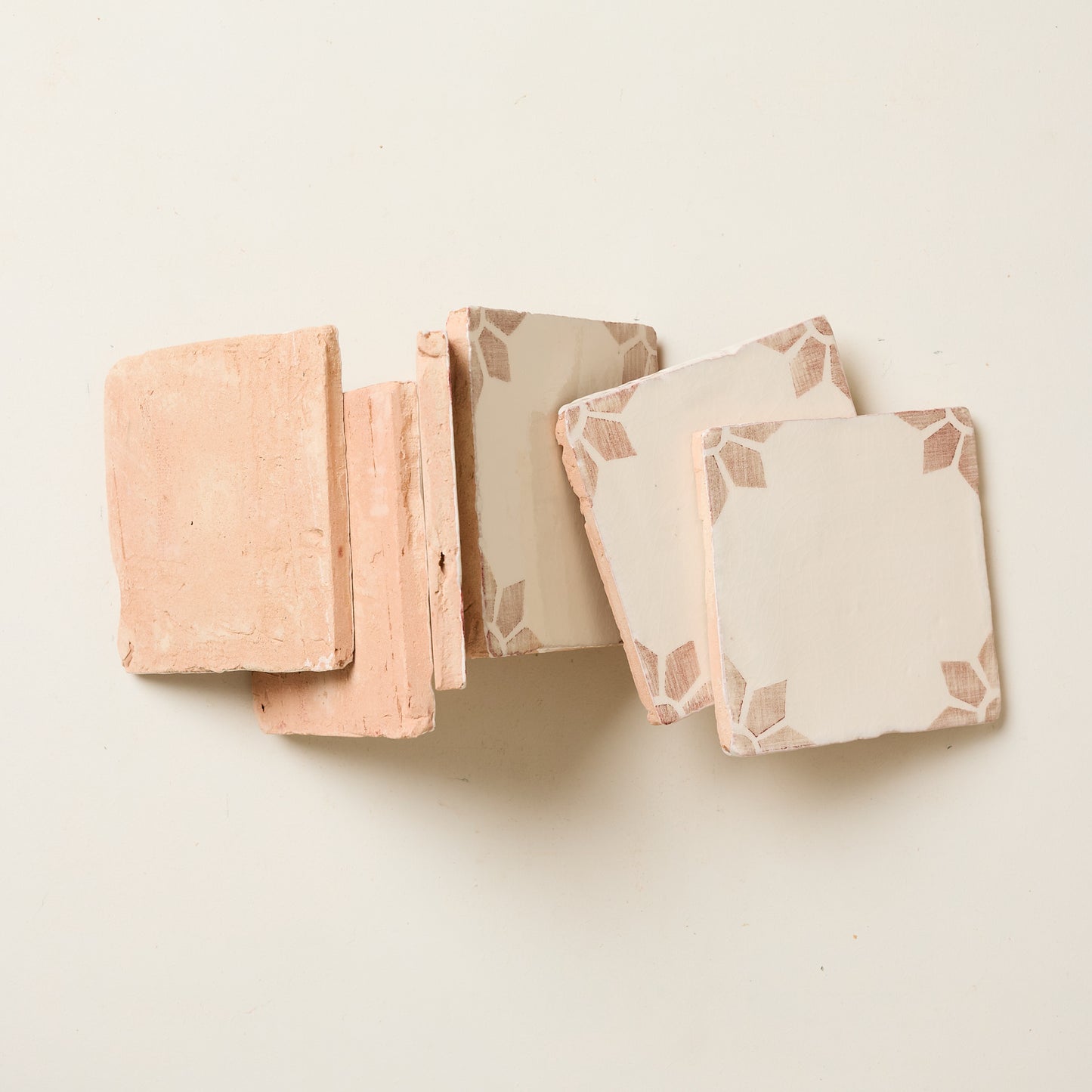 Rediscovered Crimson Petalo Glazed Tile
