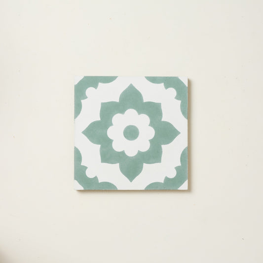 Tealish Santona Cement Tile