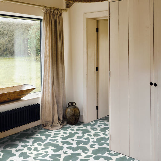 Copes Tealish Cement Tile