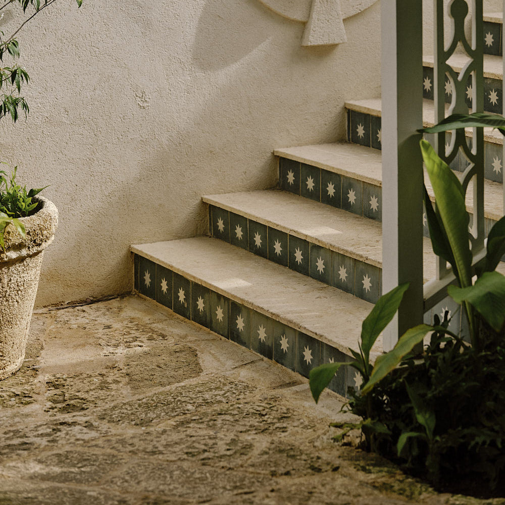 Luna Tealish Cement Tile
