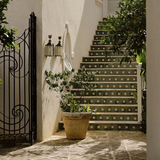 Luna Tealish Cement Tile