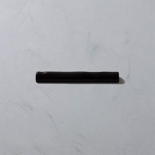 Black glazed trim tile