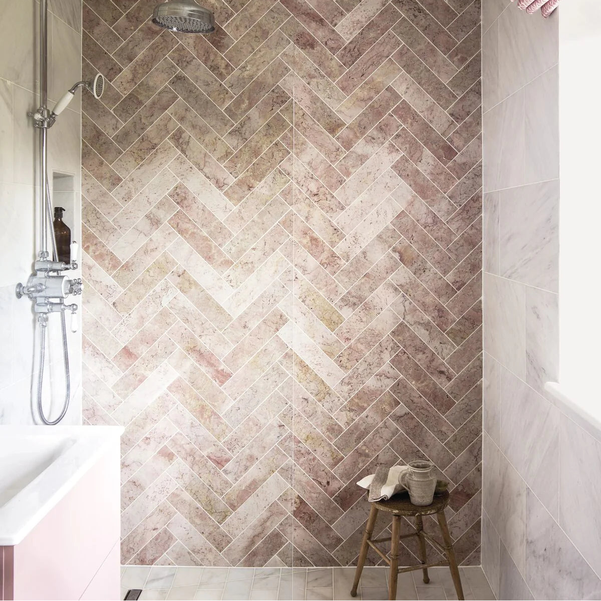 Rose Pink Skinny Metro Marble