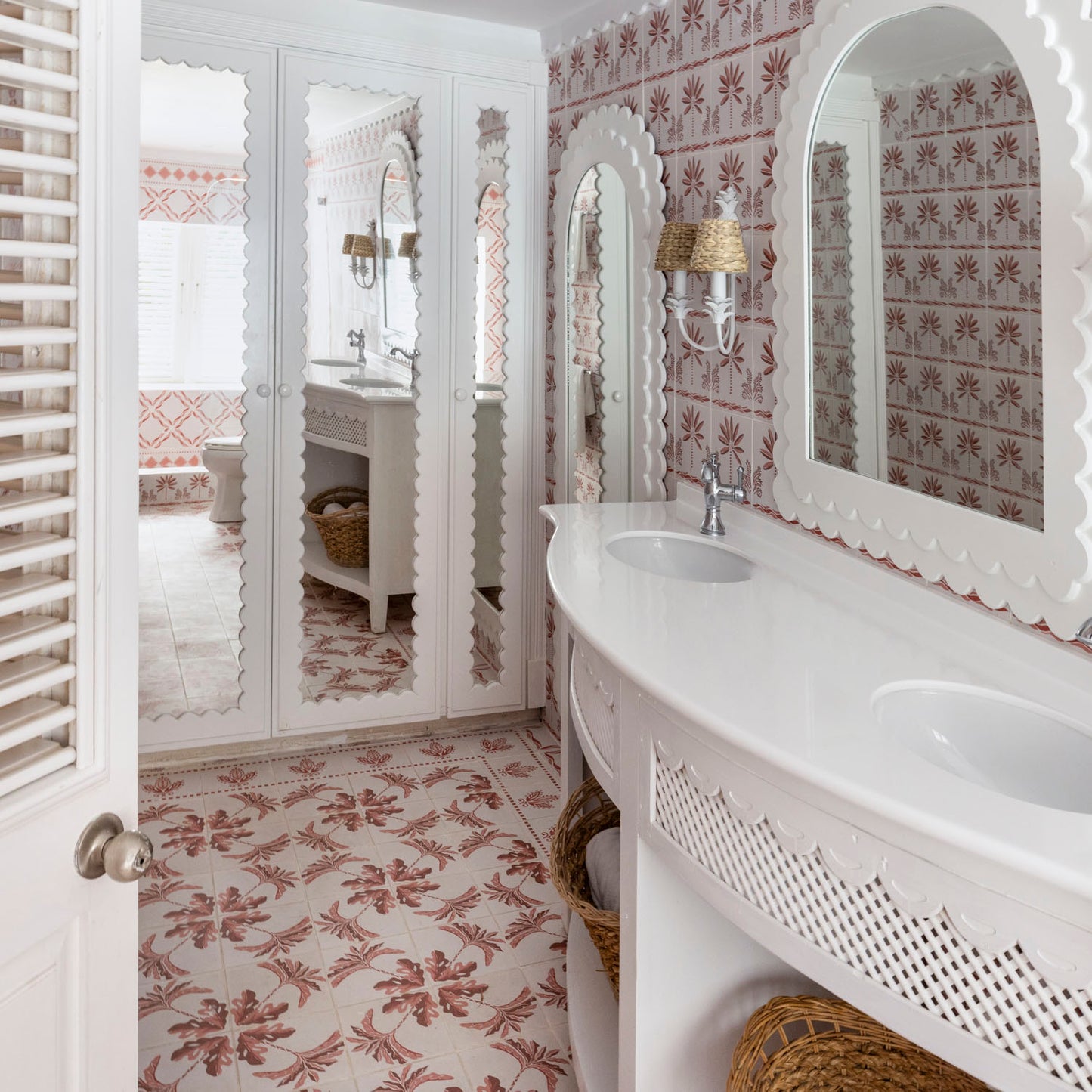Pink Palm Porcelain Tile