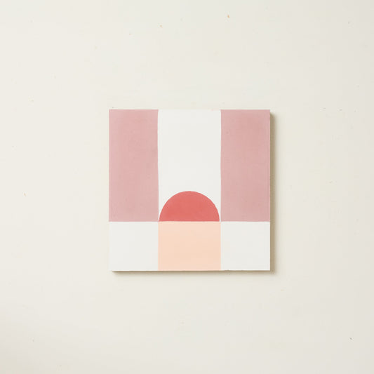 Dulce Arch Rhubarb Cement Tile - End of Line