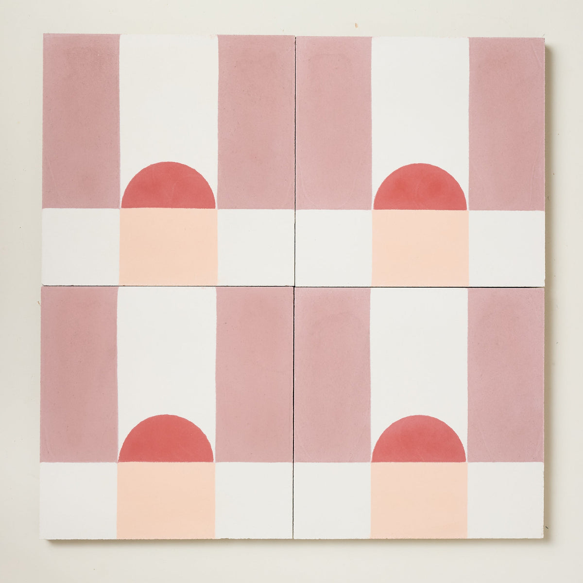 Dulce Arch Rhubarb Cement Tile - End of Line